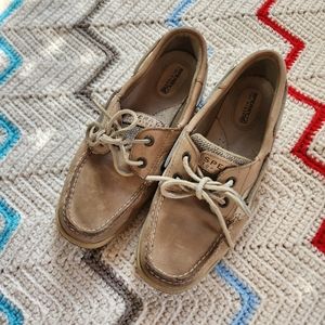 Sperry Top Sider Womens Koifish Core Linen Oat Boat Shoes